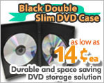 Black Double 7mm SuperSlim DVD Case