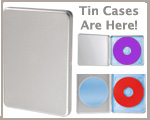 We now carry a complete selection of tin CD & DVD Cases