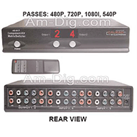 Calrad 40-817M: 4 X 2 Matrix Component Switcher w/ Calrad 40-817M: 4 X 2 Matrix Component Switcher w/