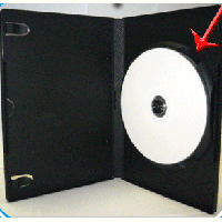 DVD Case - Black 14mm Spine 1-6 Stackable Hub
