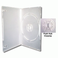 DVD Case - Clear Single 7mm Super Slim Holder DVD Case - Clear Single 7mm Super Slim Holder