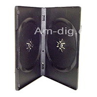 DVD Case - Black Double 14mm Push Hub DVD Case - Black Double 14mm Push Hub