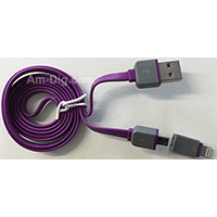 Earldom WZNB-21: 2 in 1 iPhone & Micro USB -Purple