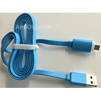 Earldom WZNB-23: LED Micro to USB Cable - Blue