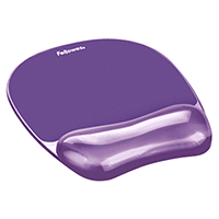 Fellowes 91441: Mouse Pad/Wrist Rest, Gel, Purple Fellowes 91441: Mouse Pad/Wrist Rest, Gel, Purple