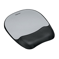 Fellowes 9175801: Mouse Pad/Wrist Rest, BLK/Silver Fellowes 9175801: Mouse Pad/Wrist Rest, BLK/Silver