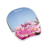 Fellowes 9179001: Floral Gel Mouse Pad/Wrist Rest Fellowes 9179001: Floral Gel Mouse Pad/Wrist Rest