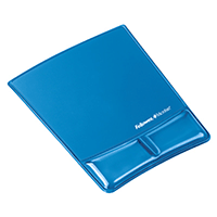 Fellowes 9182201: Mouse Pad/Wrist Rest, Gel, Blue Fellowes 9182201: Mouse Pad/Wrist Rest, Gel, Blue