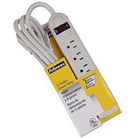 Fellowes 99028: Power Strip, 6-Outlet, 6FT Cord Fellowes 99028: Power Strip, 6-Outlet, 6FT Cord