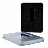 Tin Flash/USB Drive Case - With Window No Hinge Tin Flash/USB Drive Case - With Window No Hinge