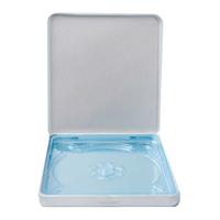 Tin CD Case - Square Hinged no Window no Indent Tin CD Case - Square Hinged no Window no Indent