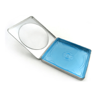 Tin CD Case - Square Hinged with Window Deep Tray Tin CD Case - Square Hinged with Window Deep Tray