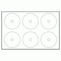 Klone 30800D: 6-UP CD Label Sheets 11x17 Sheets Klone 30800D: 6-UP CD Label Sheets 11x17 Sheets