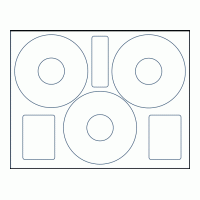 Klone 50400C: CD Label Sheets White Klone 50400C: CD Label Sheets White