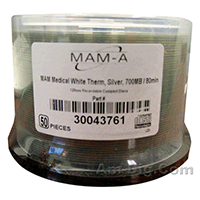 MAM-A 43761 Medical CD-R 700MB White Prism Cakebox MAM-A 43761 Medical CD-R 700MB White Prism Cakebox