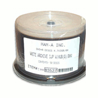 MAM-A 83527 GOLD DVD+R 4.7GB Archival White InkJet MAM-A 83527 GOLD DVD+R 4.7GB Archival White InkJet