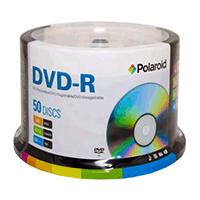 Polaroid DVD-R Branded 16x in 50 Spindle Polaroid DVD-R Branded 16x in 50 Spindle