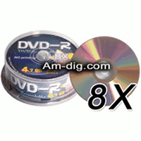 Prodisc (8X) Silver (Azo Dye) DVD-R Spindle Prodisc (8X) Silver (Azo Dye) DVD-R Spindle