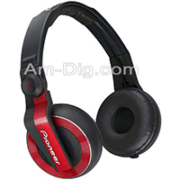 Pioneer HDJ-500R: DJ Headphones - Red Pioneer HDJ-500R: DJ Headphones - Red