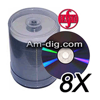Taiyo Yuden / JVC DVD-R 8x Inkjet White Hub Print Taiyo Yuden / JVC DVD-R 8x Inkjet White Hub Print