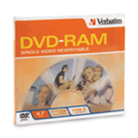 Verbatim 95003: 9.4GB 3x Branded Type 4 DVD-RAM Verbatim 95003: 9.4GB 3x Branded Type 4 DVD-RAM