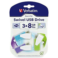 Verbatim 98426: Swivel USB Flash Drive, 8GB, USB 2 Verbatim 98426: Swivel USB Flash Drive, 8GB, USB 2