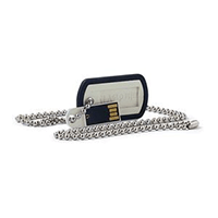 Verbatim 98505: Dog Tag Black USB Flash Drive, 8GB Verbatim 98505: Dog Tag Black USB Flash Drive, 8GB