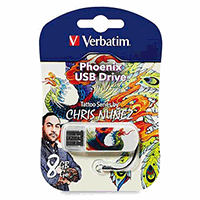 Verbatim 98662: Mini 8GB USB- Phoenix Tattoo Verbatim 98662: Mini 8GB USB- Phoenix Tattoo