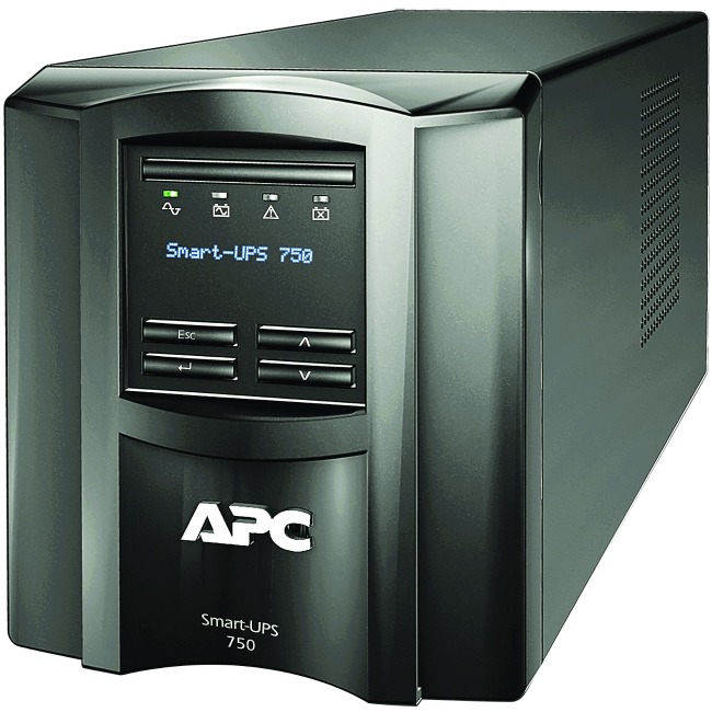 APC Smart UPS, SMT750C, 750VA, LCD 120V, with SmartConn