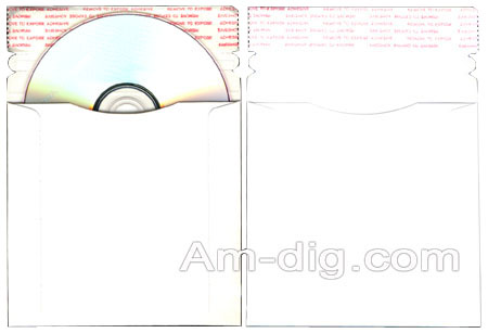 CD/DVD Cardboard Mailer -  6 x 6.375 Size from Am-Dig