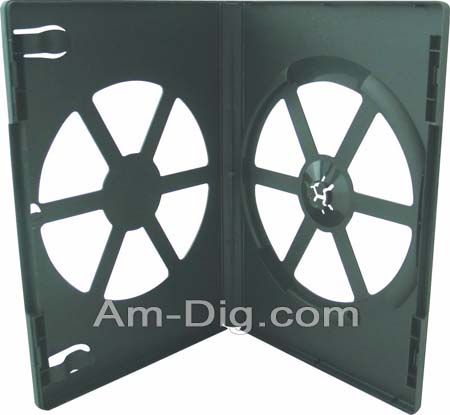 DVD Case - Black Single Eco-Friendly Poly from Am-Dig