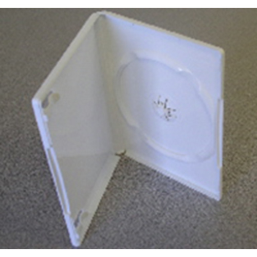 DVD Case - Glossy White Single 14mm Spine from Am-Dig