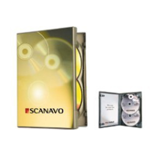 DVD Case - Scanavo Double Black 14mm Spine from Am-Dig