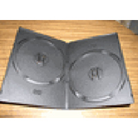 DVD Case - Black Double 7mm Spine - Super Slim from Am-Dig