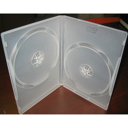 DVD Case - Clear Double 14mm Spine - with DVD Logo from Am-Dig