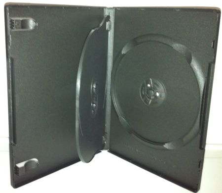 DVD Case - Black Triple 14mm With Flip Tray from Am-Dig