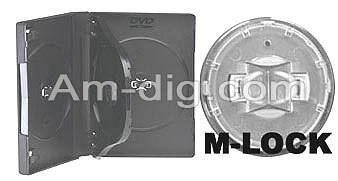 DVD Case - Black Triple 27mm M-Lock Hub Design from Am-Dig