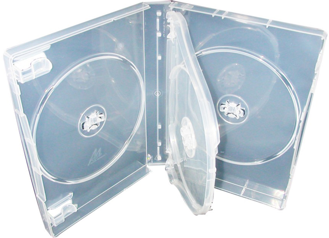 DVD Case - Clear Quad 27mm M-Lock Hub Design from Am-Dig