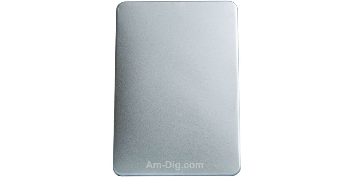 Tin DVD/CD Case Rectangular no Window Blue Tray - Front View