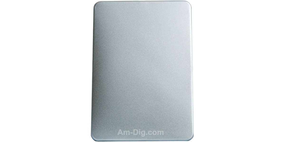 Tin DVD/CD Case Rectangular No Window Clear Tray - Front View