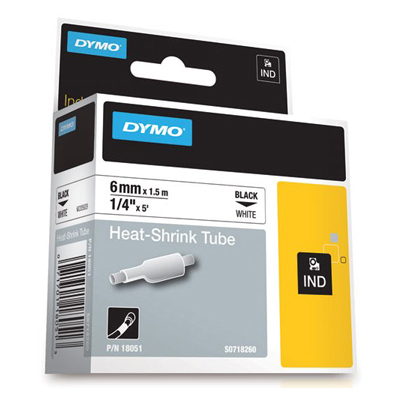 Dymo 18051: Rhino Label, White Heat Shrink Tube from Am-Dig