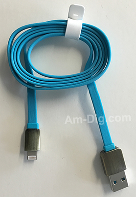 Earldom WZNB-06: Digital iPhone 5/6 Cable - Blue from Am-Dig