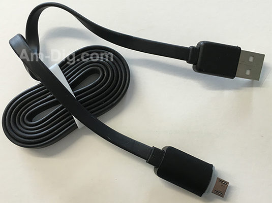 Earldom WZNB-23: LED Micro to USB Cable - Black from Am-Dig