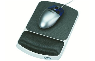 Fellowes 91741: Mousepad/Wrist Rest, Platinum  from Am-Dig