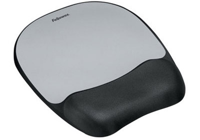 Fellowes 9175801: Mouse Pad/Wrist Rest, BLK/Silver from Am-Dig