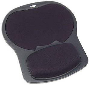 Fellowes 93730: Mouse Pad/Gel Wrist Rest, Black  from Am-Dig