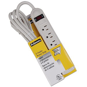 Fellowes 99028: Power Strip, 6-Outlet, 6FT Cord from Am-Dig