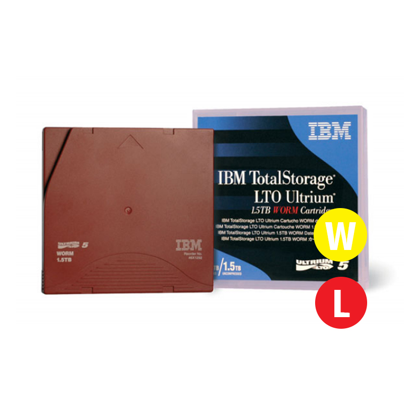 IBM LTO, Ultrium-5, 46X1292L, 105TB/3.0TB WORM w/ Barco