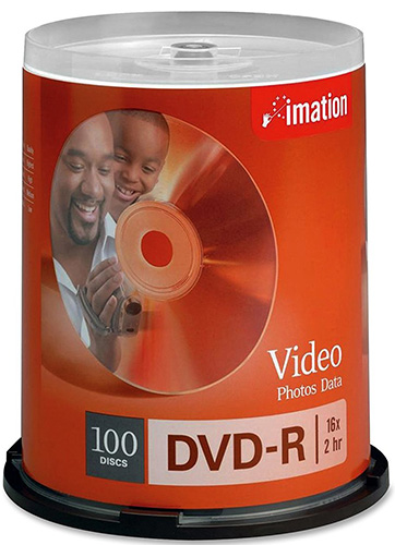 Imation 18059: DVD-R 16X Cakebox W/ Logo from Am-Dig