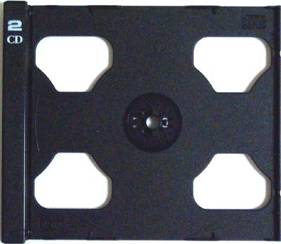 CD Tray Part - Black Double (No Case Shell) from Am-Dig